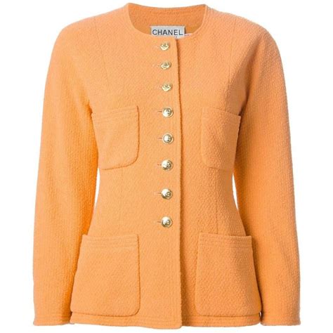 chanel teddy jacket|chanel orange jacket.